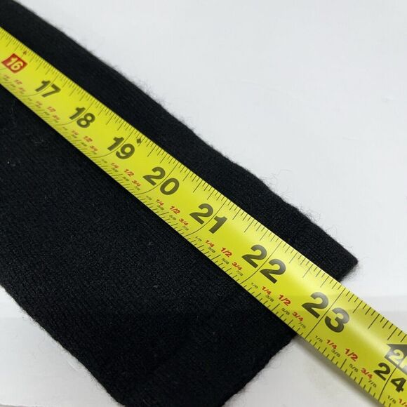 Cynthia Rowley Cashmere Turtleneck Sweater Medium Black Capsule Boho round Hem - Picture 7 of 10